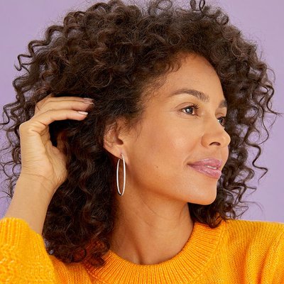 Celeste Radiance Hoop Earrings - Ruby